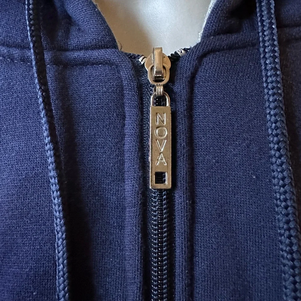 Platinum Nova NEW YORK Full Zip Hoodie Jacket (XL) Blue - Picture 4 of 8